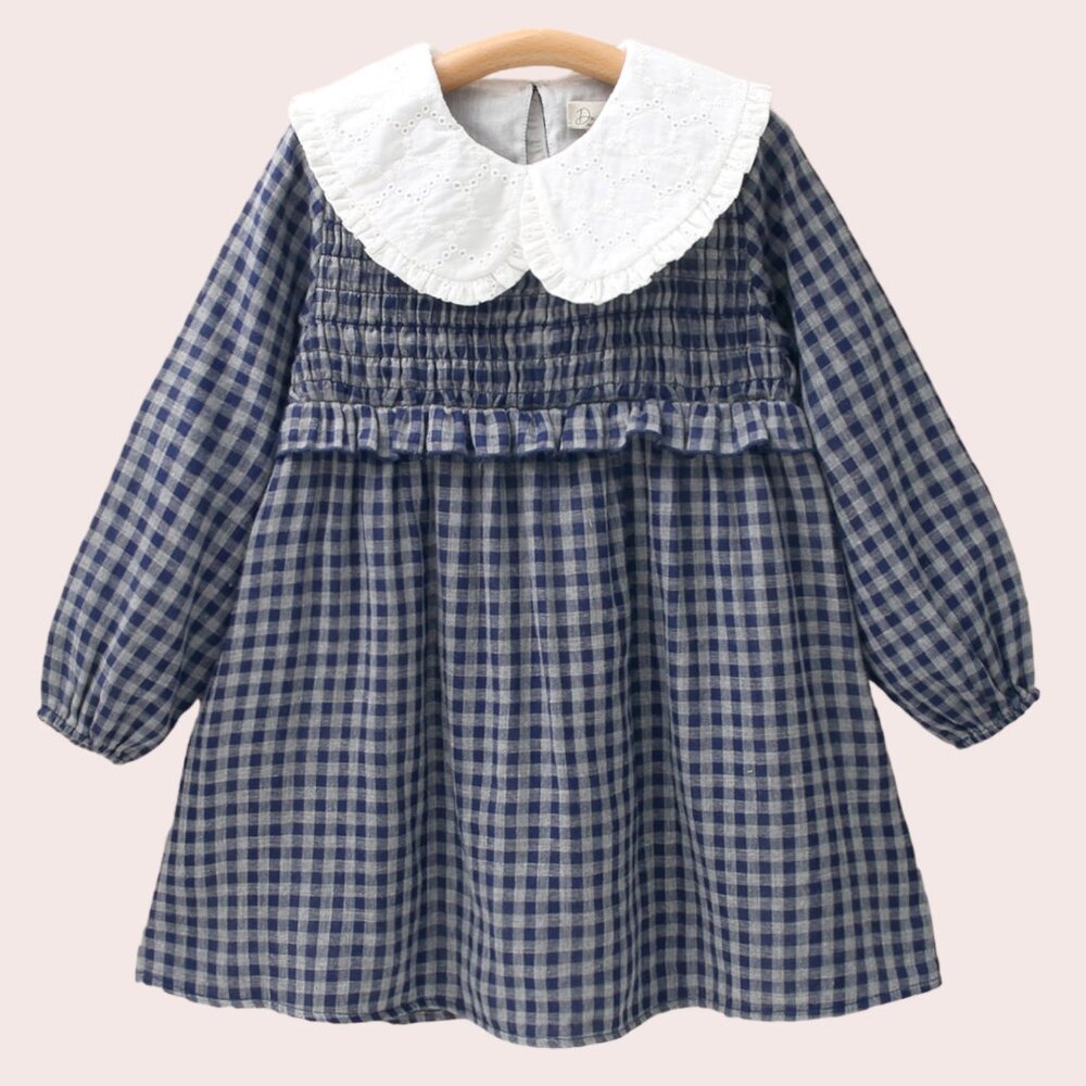 GIRL'S DRESS SMOCK BLUE